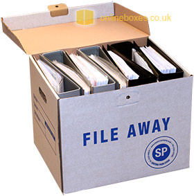 7 x A4 Lever Arch Files Filll Archive Box